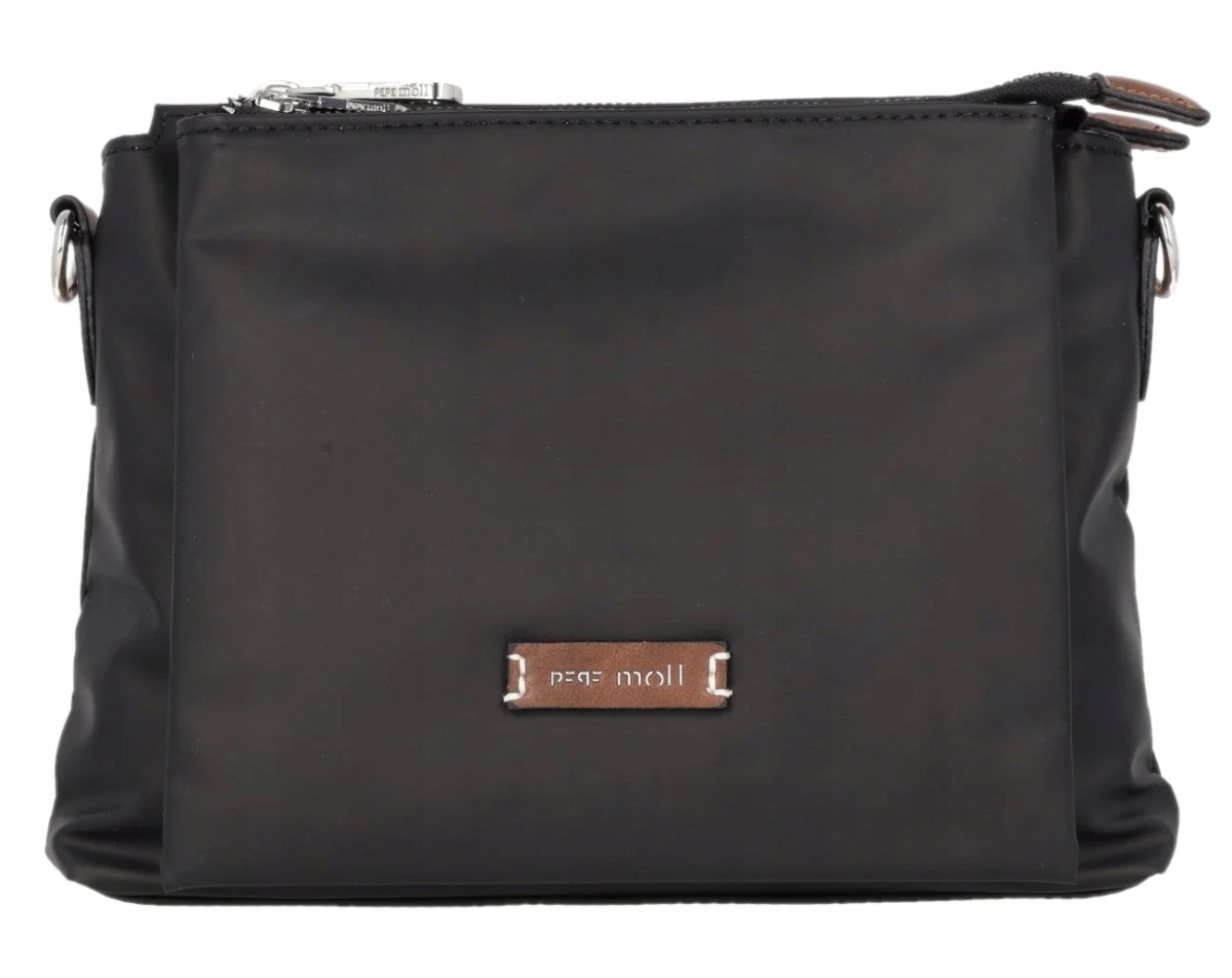 Pepe Moll černá dámská crossbody kabelka přes rameno, prostorná taška