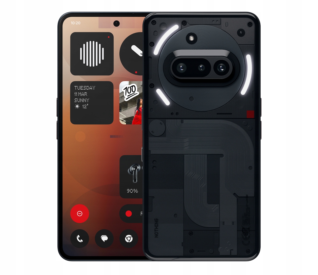 Chytrý telefon Nothing Phone (3a) 8 Gb 128 Gb 5G černý