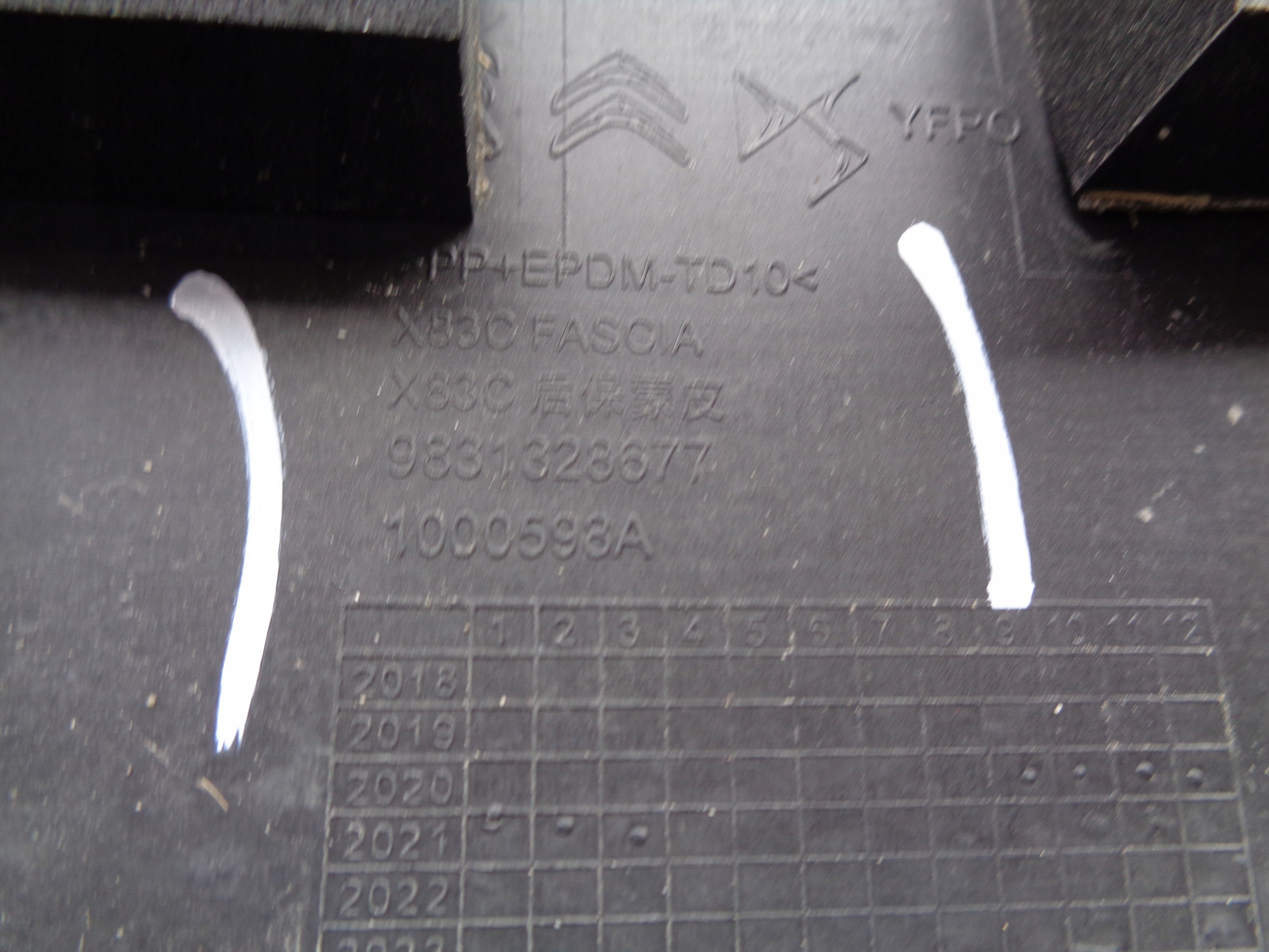 bumper rear CITROEN DS9 NR 47534