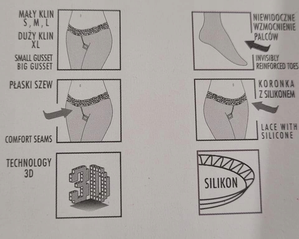 MARILYN Rajstopy EROTIC VITA BASSA 50 Den R.3 EAN (GTIN) 5905168310327