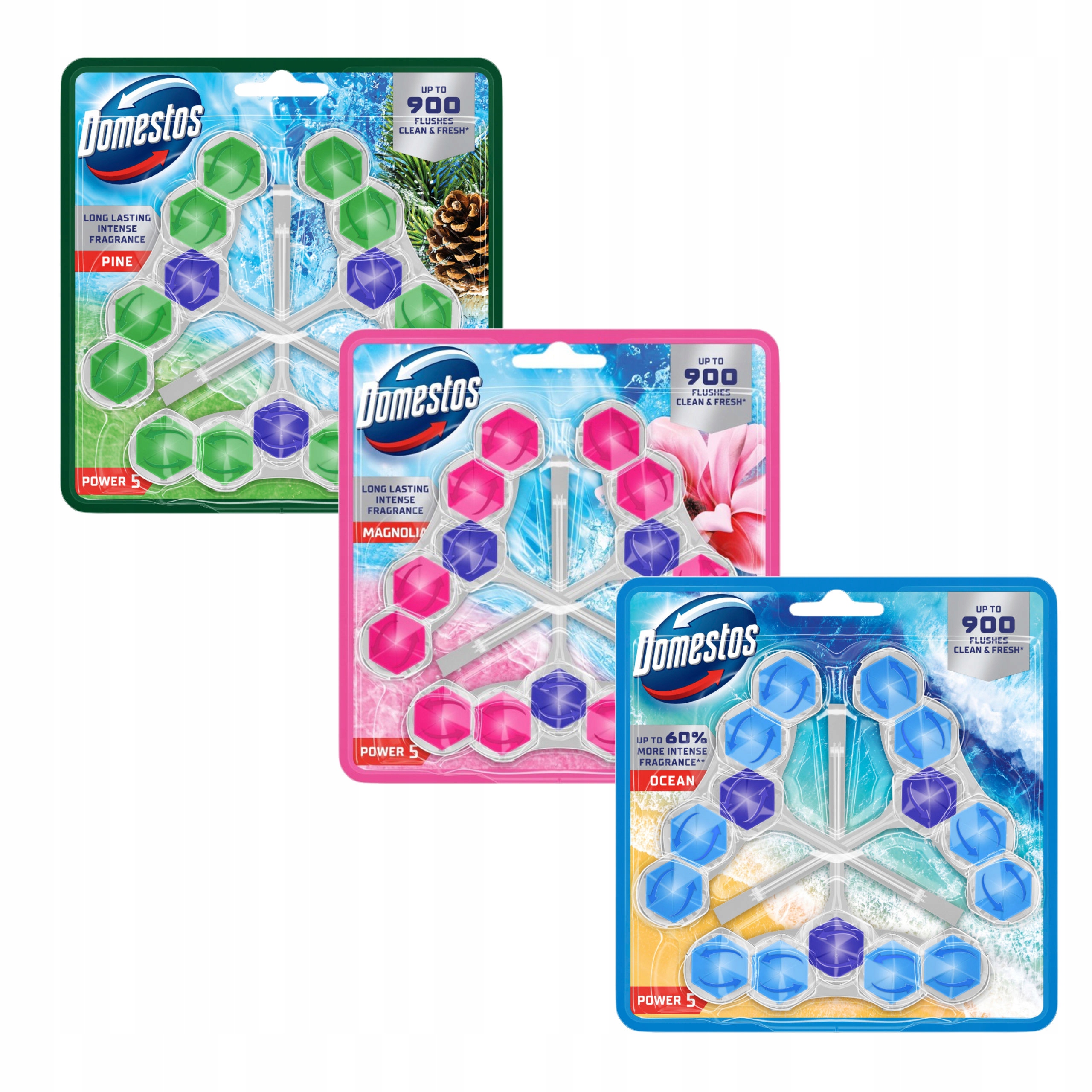 Domestos Toaletní Kostka Závěs Na Wc Power 5 P5 MIX 9x50g