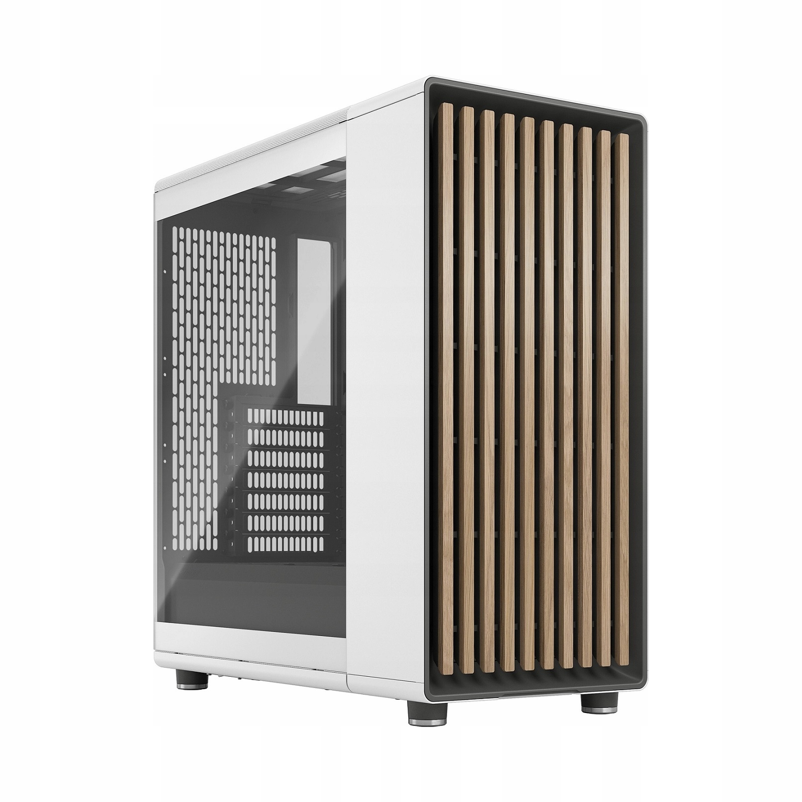 Fractal Design North Chalk White Tg Clear/ Midi Tower/ Transpar./ Biela…