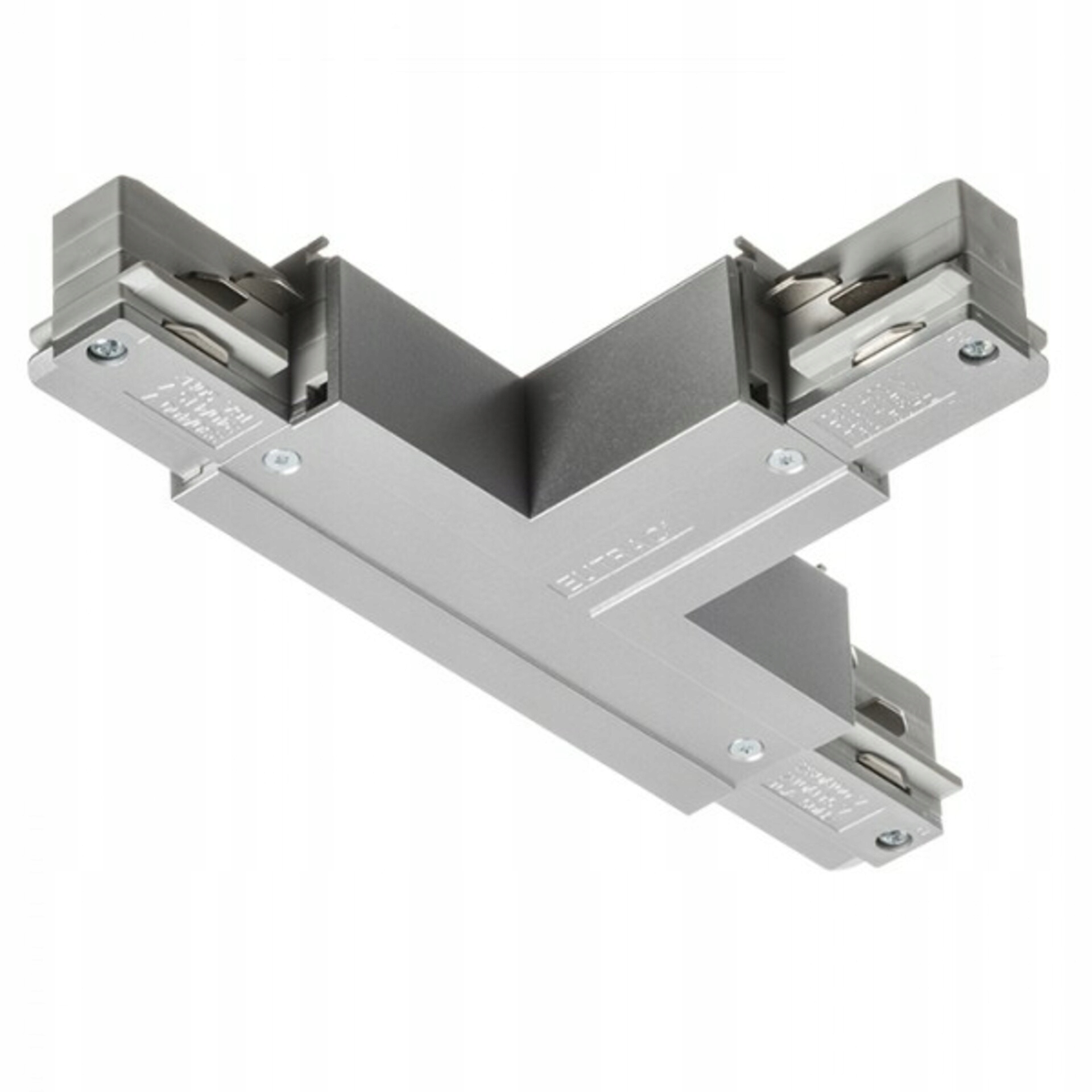 Rendl Eutrac T spoj pravý striebornosivý 230V pre trojokruhové lišty