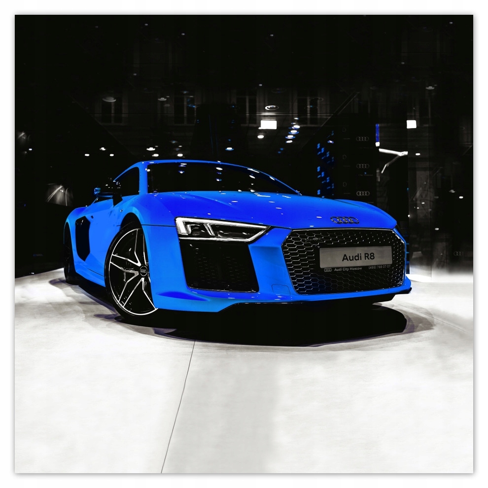 

Fototapety flizelina 312x312 Niebieskie Audi R8