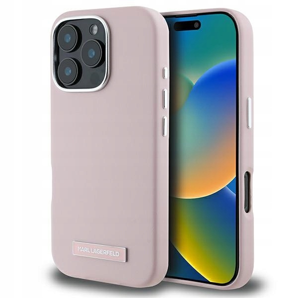 Karl Lagerfeld Silicone MagSafe pouzdro Kožené kryt pro iPhone 16 Pro