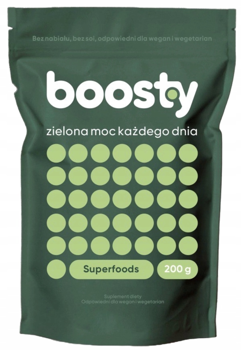 Boosty Zielona Moc Mieszanka Superfoods proszek 200 g