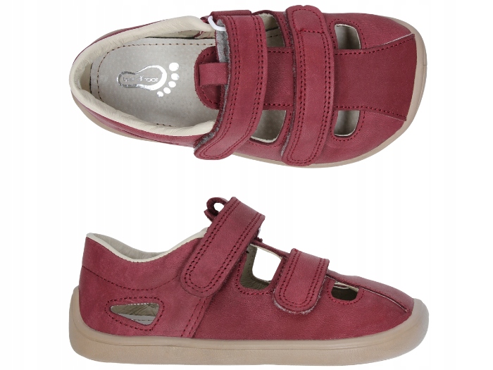 3F Sandałki Barefoot Boso roz 24 3BE35/L27 Bordo