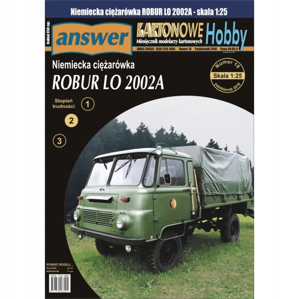 Answer Samochód ciężarowy Robur Lo 2002A 1:25