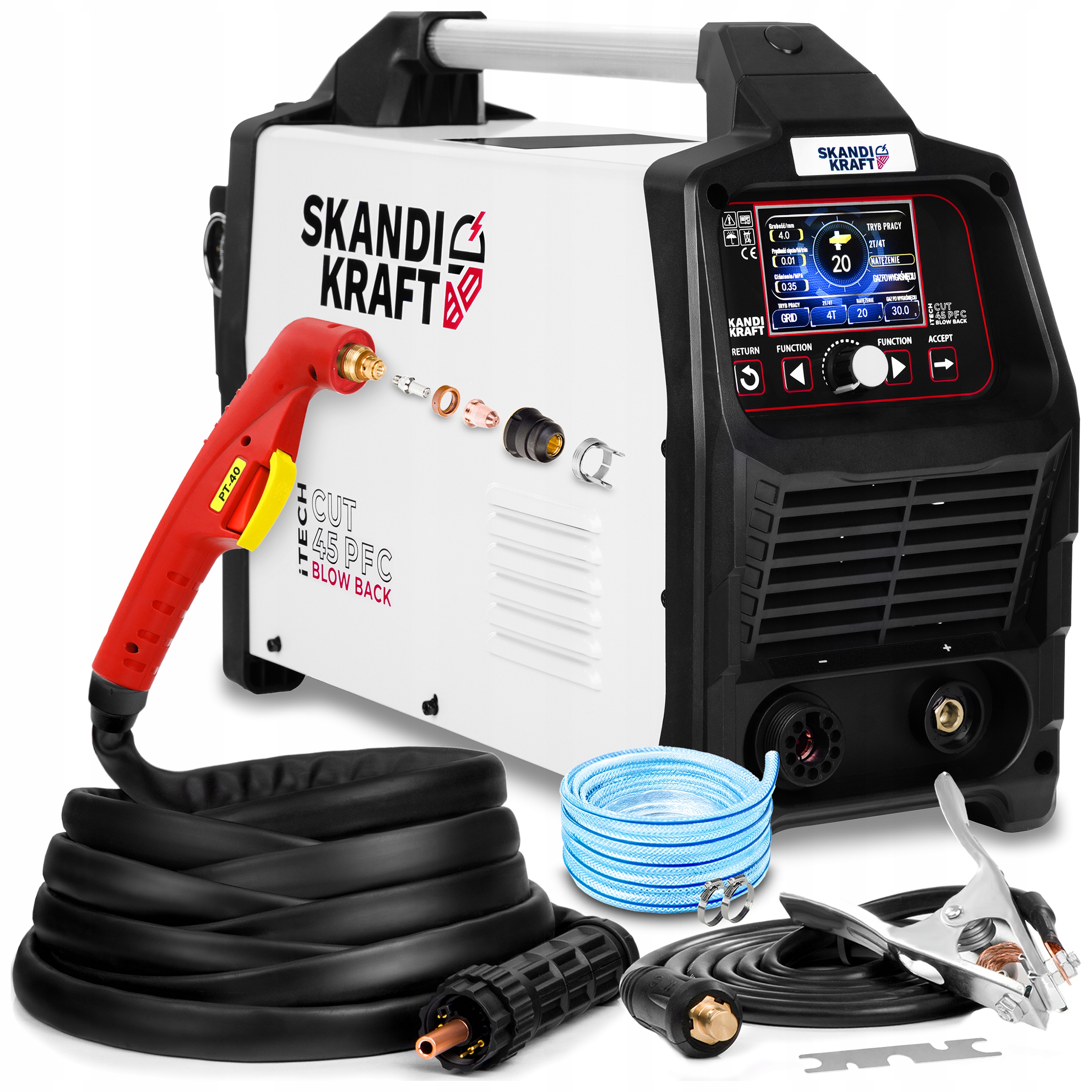 Plazmová Řezačka Plazmová Skandi Kraft Cut 45 Pfc Blow Back Synergie 30 MM