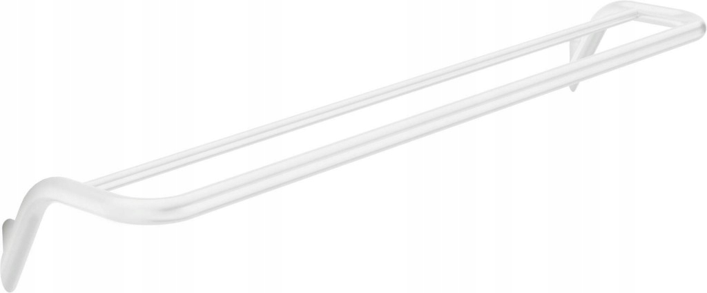 Vešiak na uteráky Silia bianco, dvojitý nástenný (ADI_A631) /sm/