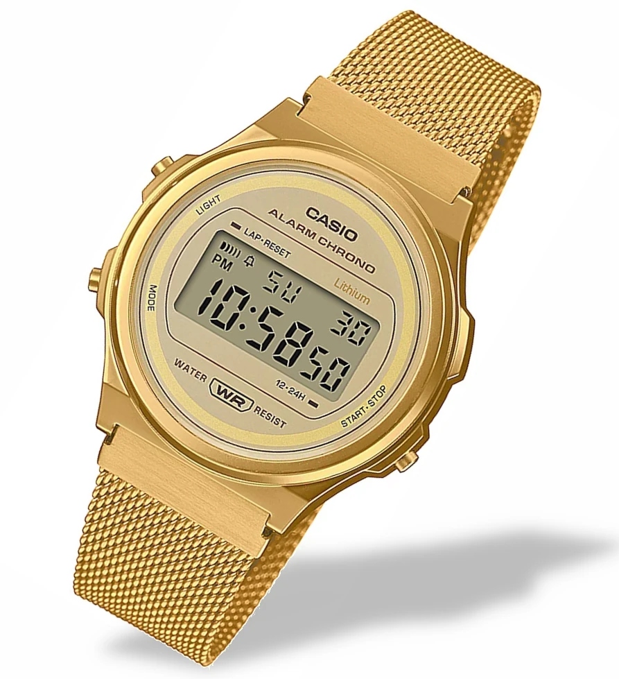 Hodinky Casio Vintage A171WEMG Retro Gravírování