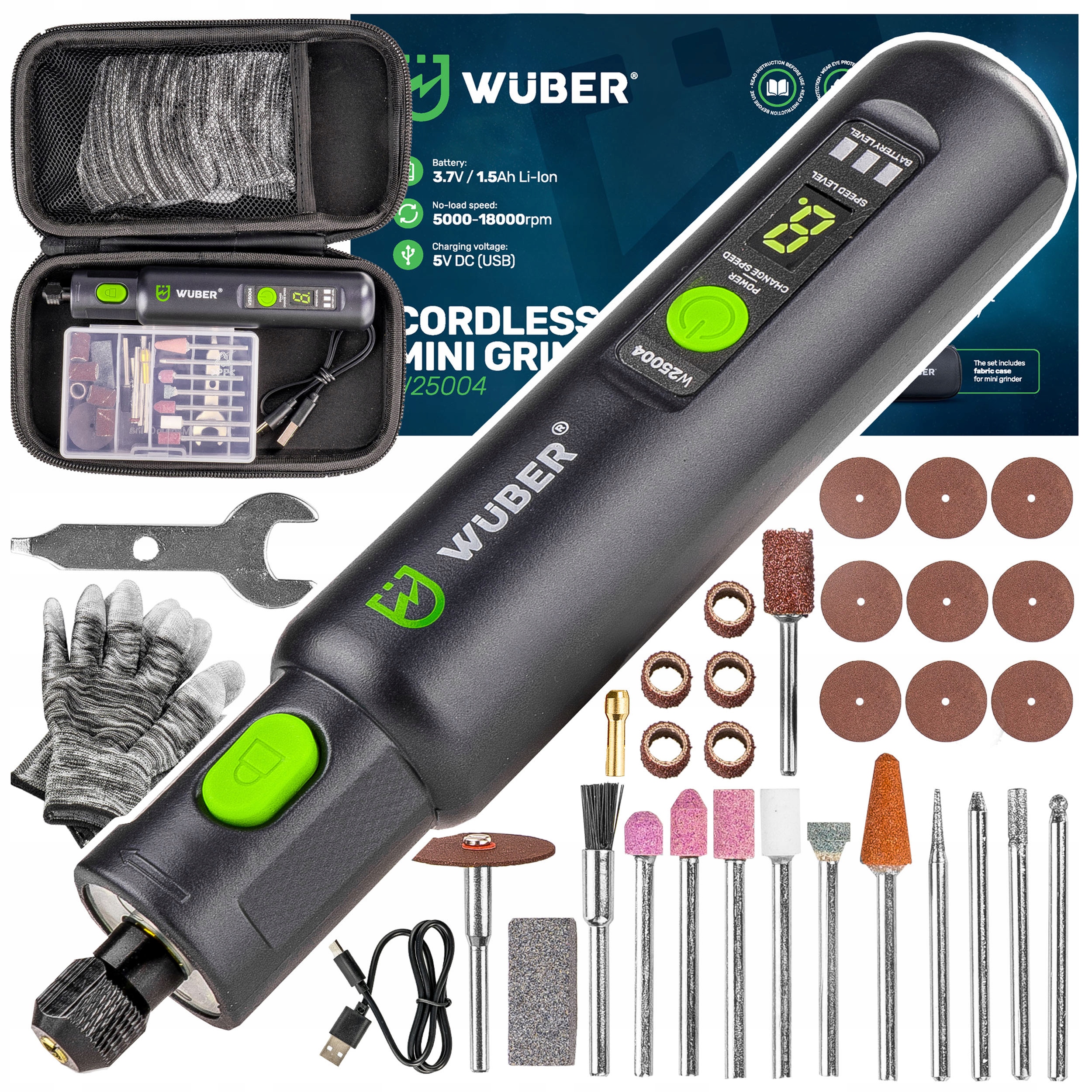 Mini Szlifierka Wielofunkcyjna Frezarka Do Grawerowania Polerowania Wuber