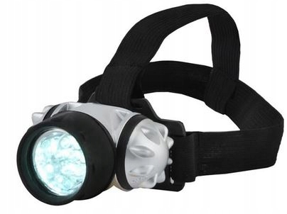 LATARKA CZOŁOWA 9 LED TURYSTYCZNA SOLIDNA WYTRZYMAŁA UNIWERSALNA