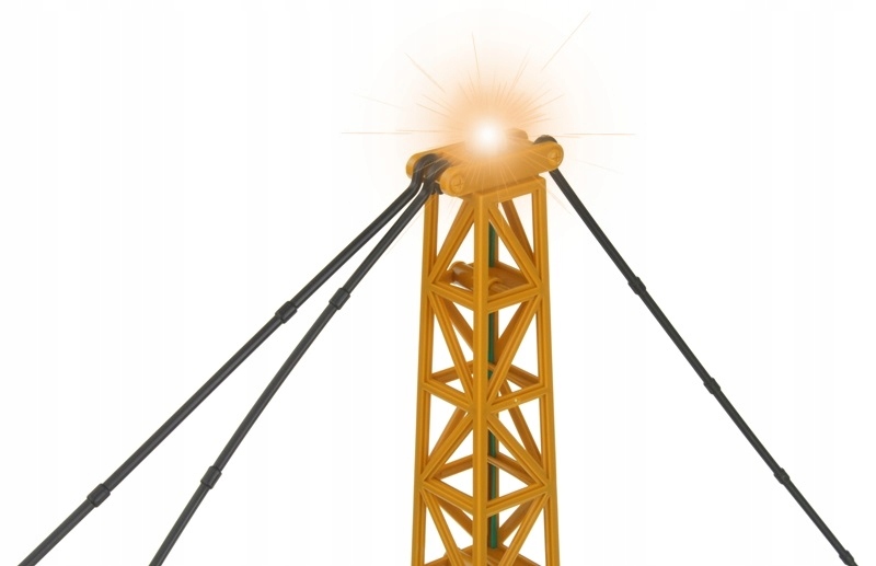 Dźwig Żuraw 130 cm Duży Sterowany Dźwig Pilot RC Bohater brak