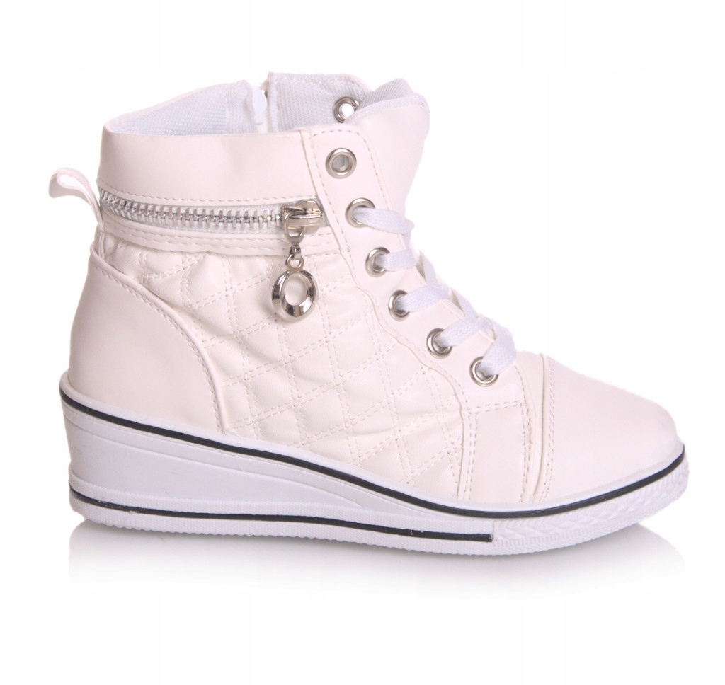 Botki trzewiki wiosenne jesienne dziecięce na zamek pikowane _31 / 19,5cm