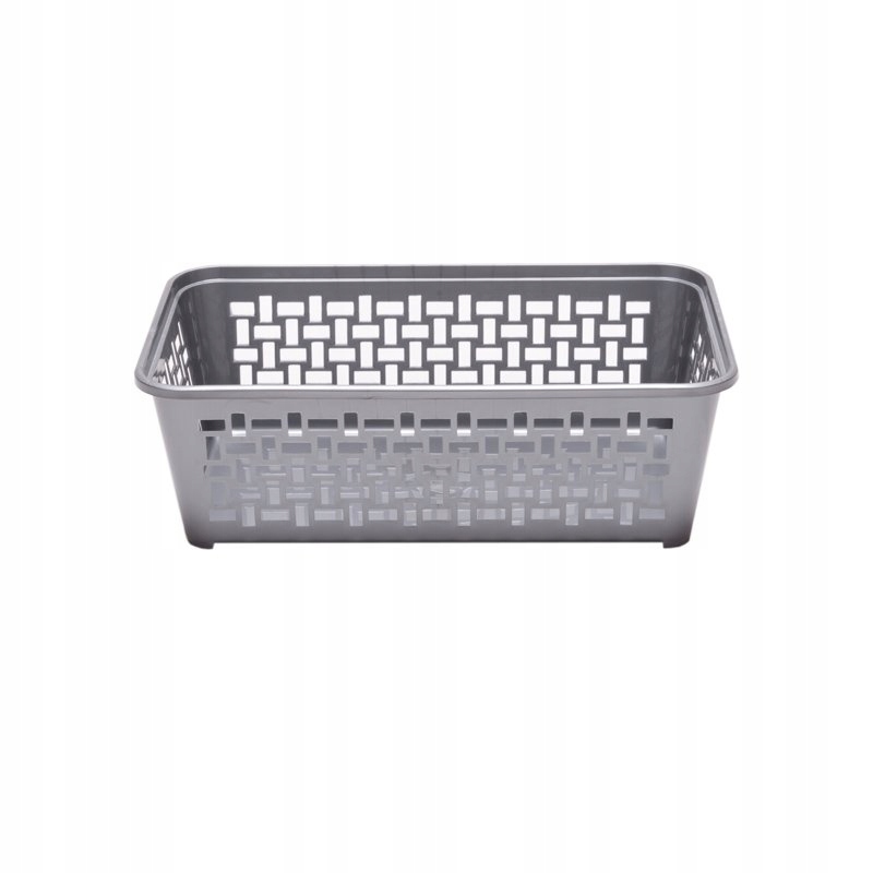 

Koszyczek koszyk plastikowy Domino 2 24x14x8 Srebr