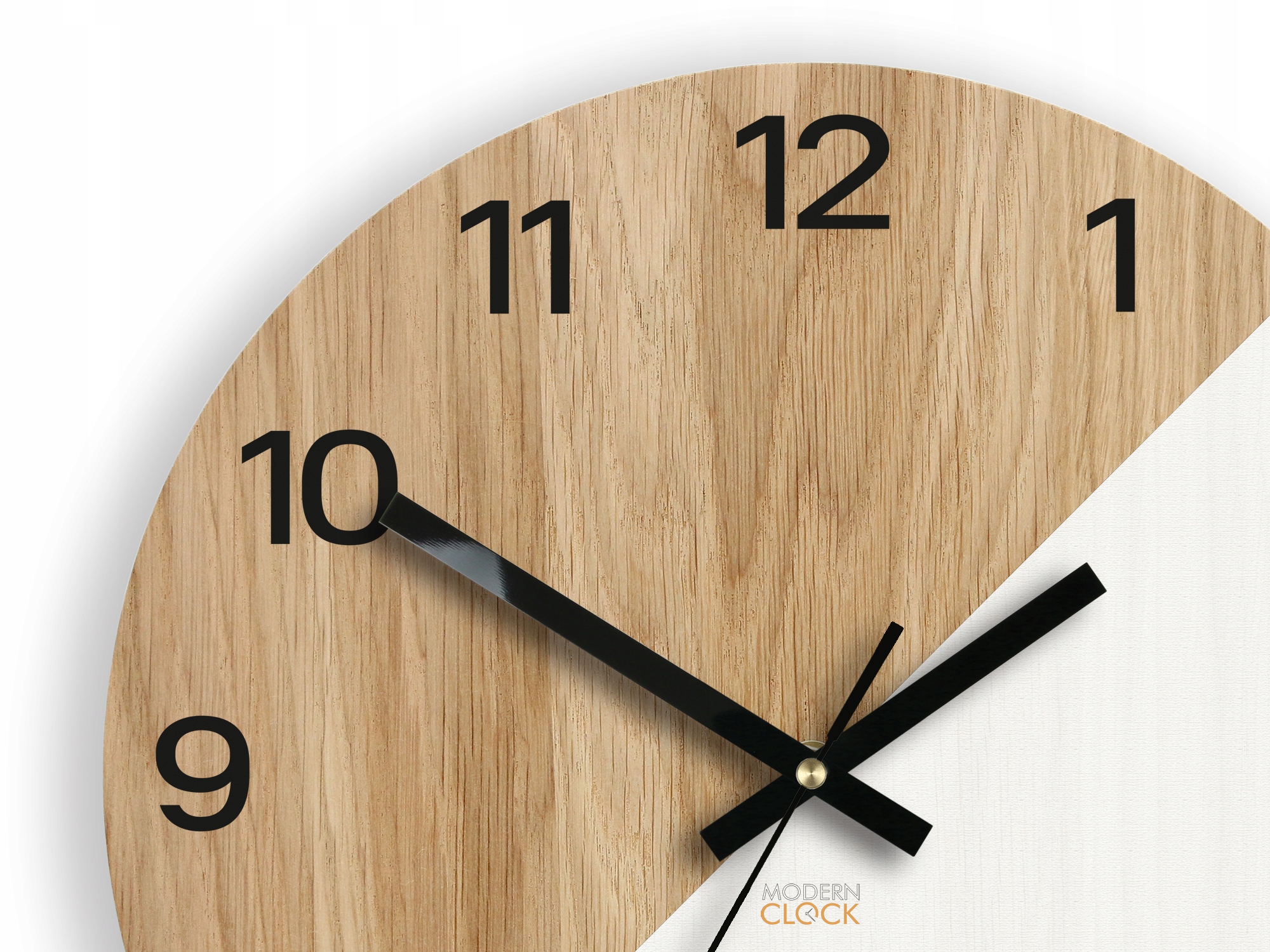 Zegar ścienny drewniany OKSFORD Biały 33cm Cichy Kod producenta Oksfordwhite