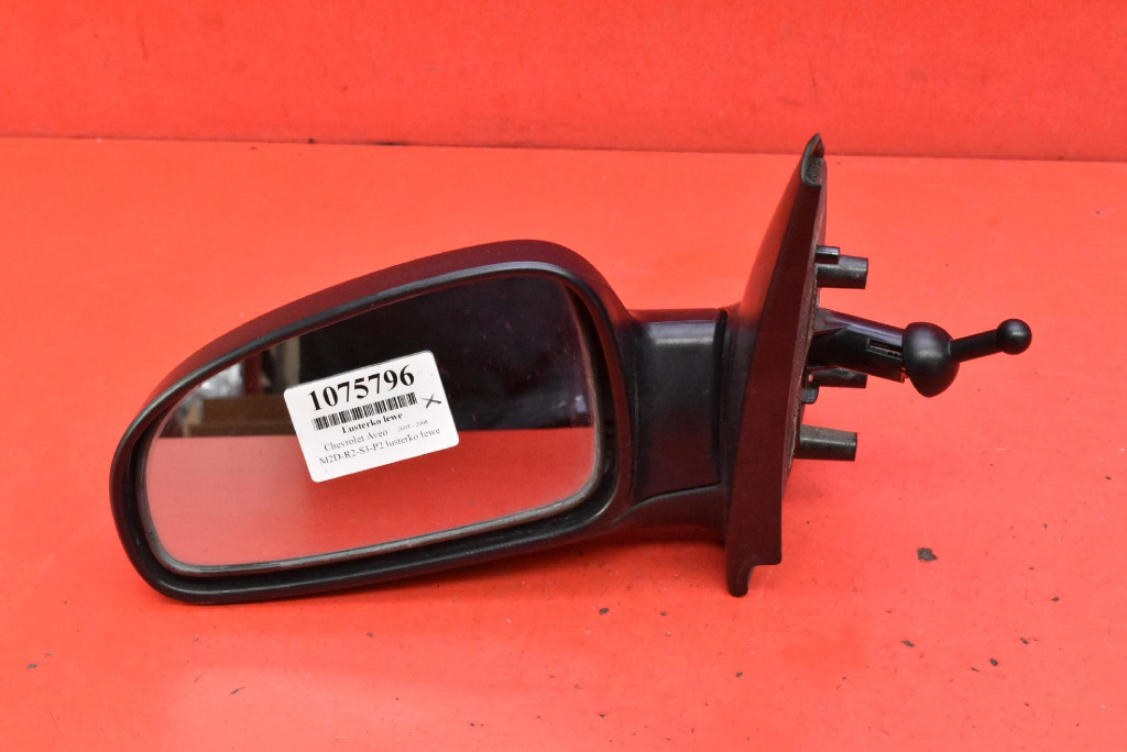 mirror left black, manually EU 012185 CHEVROLET AVEO T200 03-08