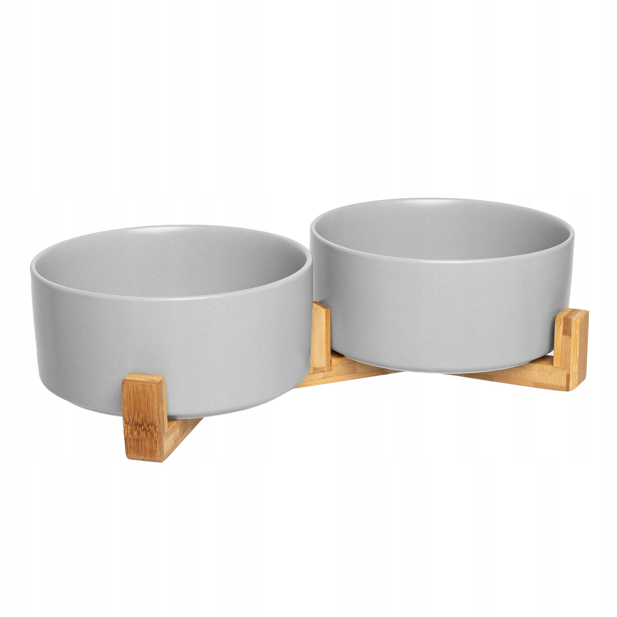 Ceramiczne miski dla psa kota na stojaku - na karmę i wodę — 14