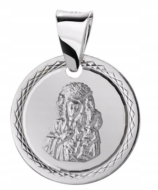 SREBRNY MEDALIK MATKA BOSKA CZĘSTOCHOWSKA MADONNA