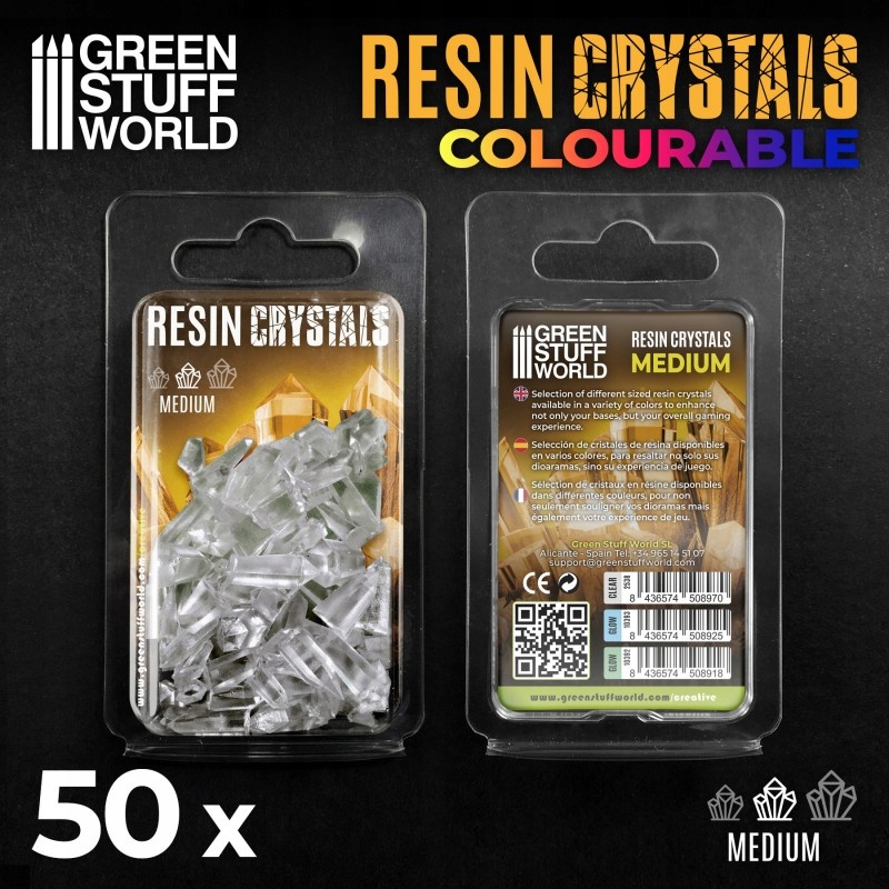 Clear Resin Crystals Medium - kryształki 50 szt. System Inne systemy