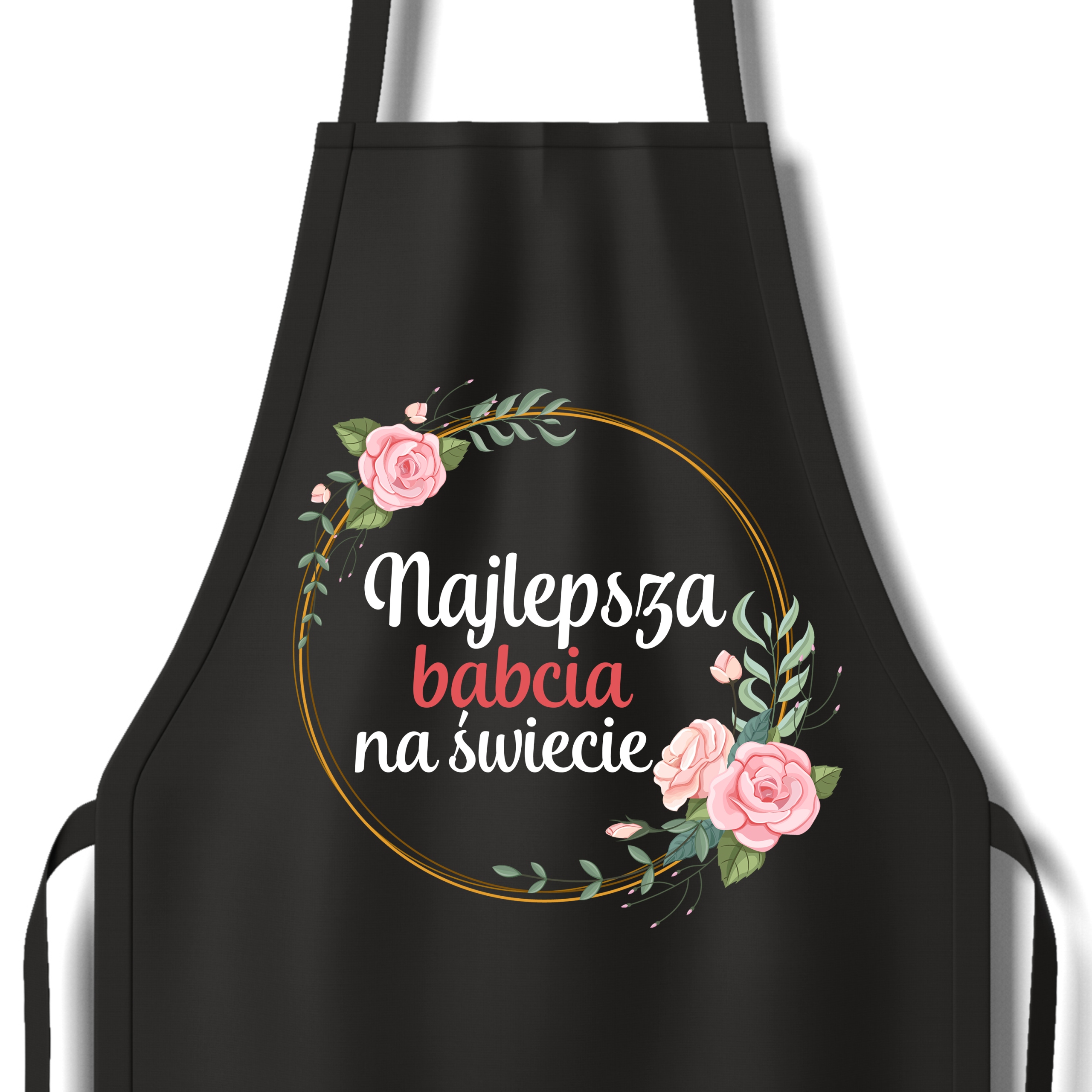 Černá Kuchyňská Zástěra Jako Dárek Ideální Pro Babičku Vysoká Kvalita Vzorů