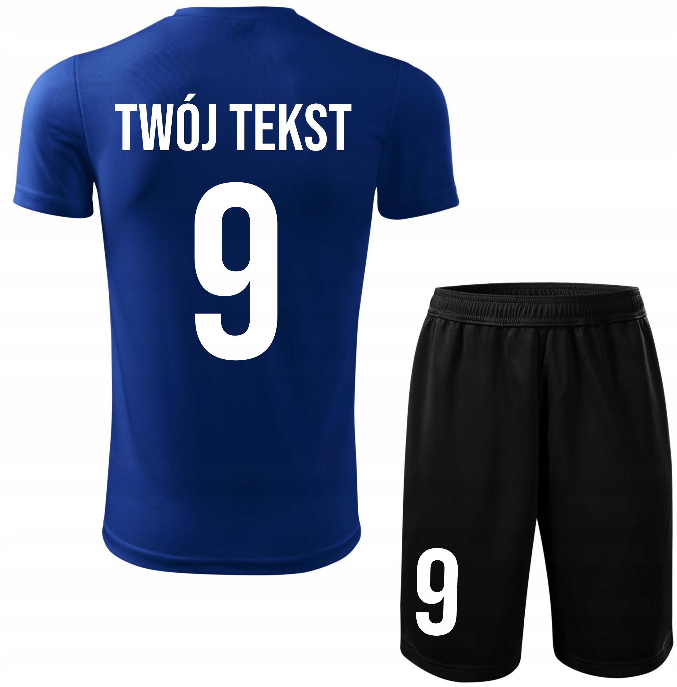 Strój piłkarski Z Własnym Imieniem i Numerem komplet sportowy Na Wf 134