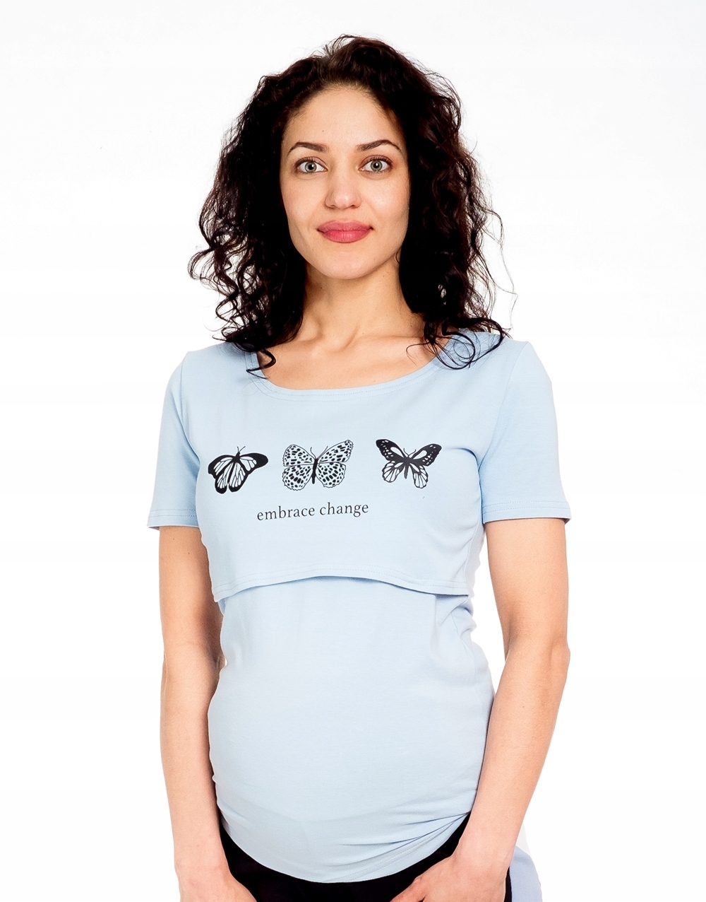 

T-shirt Ciążowy I Do Karmienia 'change' rozm S