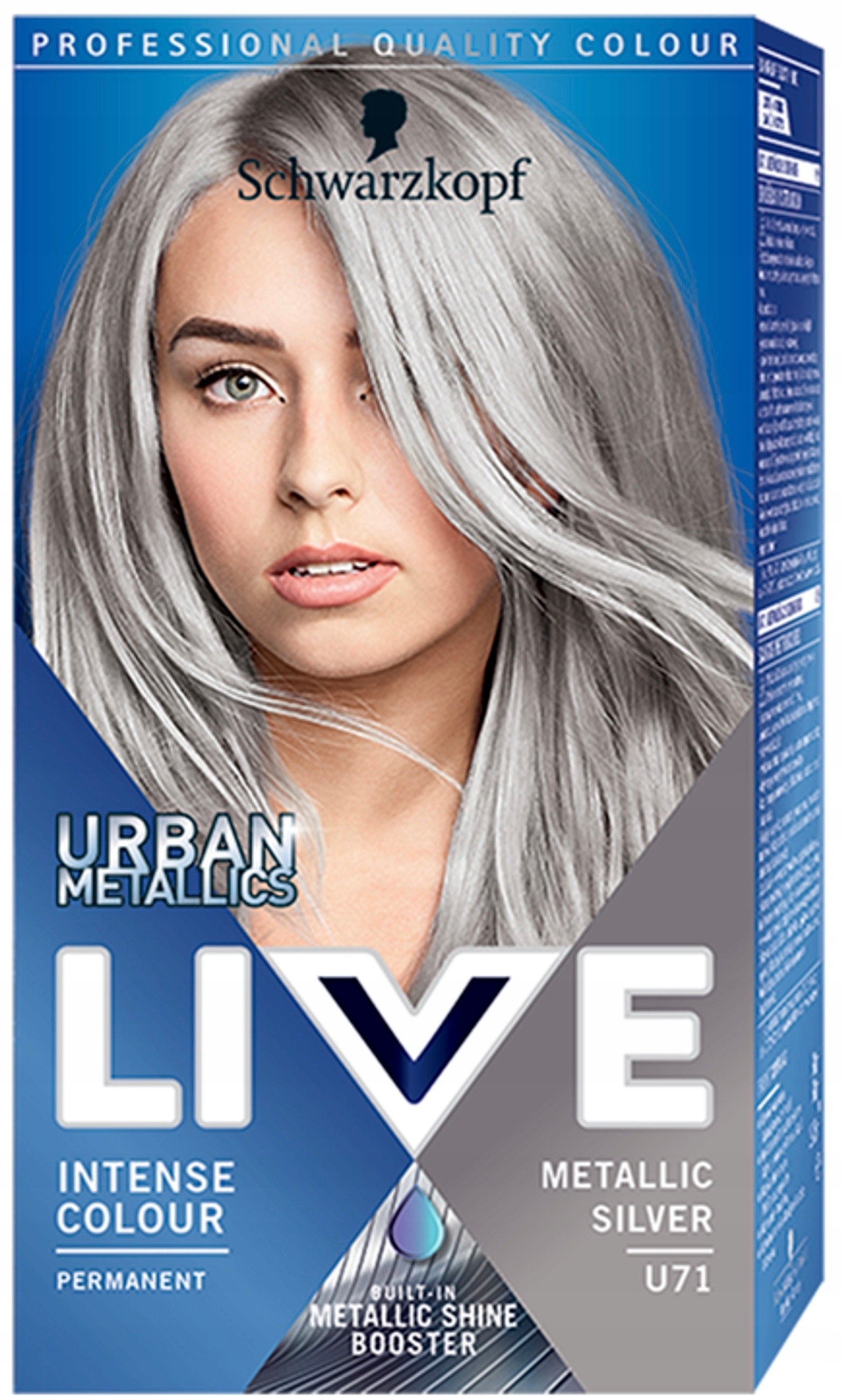 Schwarzkopf Live Urban Metallic farba do włosów U71 Metallic Silver ...