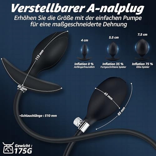 MAGNETIC SYSTEM Analplug Dla Par Kobiet Mężczyzn Rozmiar XL Regulowany — miniatura 5