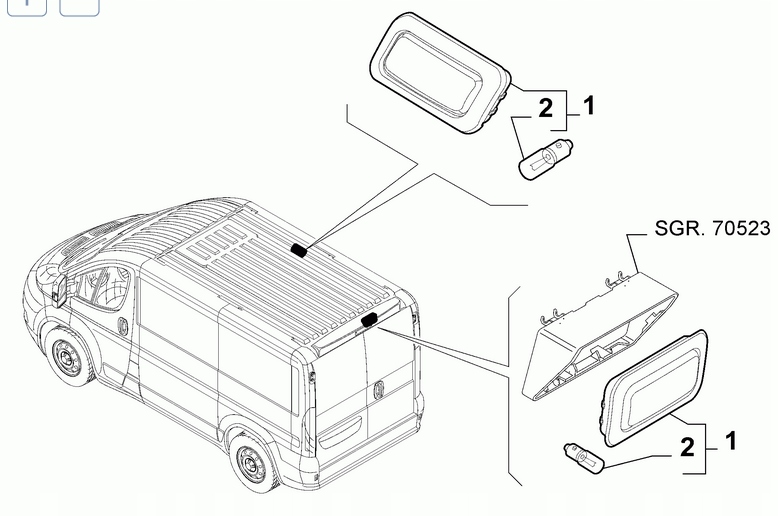 6.L6632 - 6362.L6 лампа салона PEUGEOT BOXER