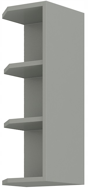 Kuchyňský regál, horní police, 30 zakončení, šedá barva