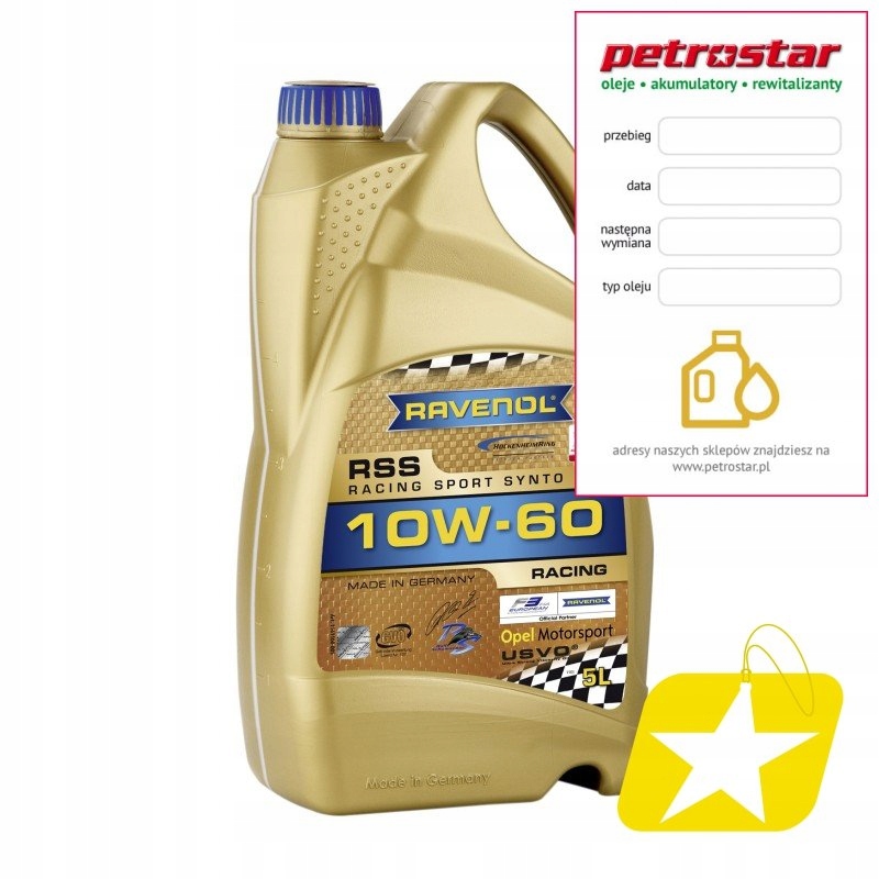 RAVENOL RSS RACING SPORT SYNTO 10W60 USVO 5L