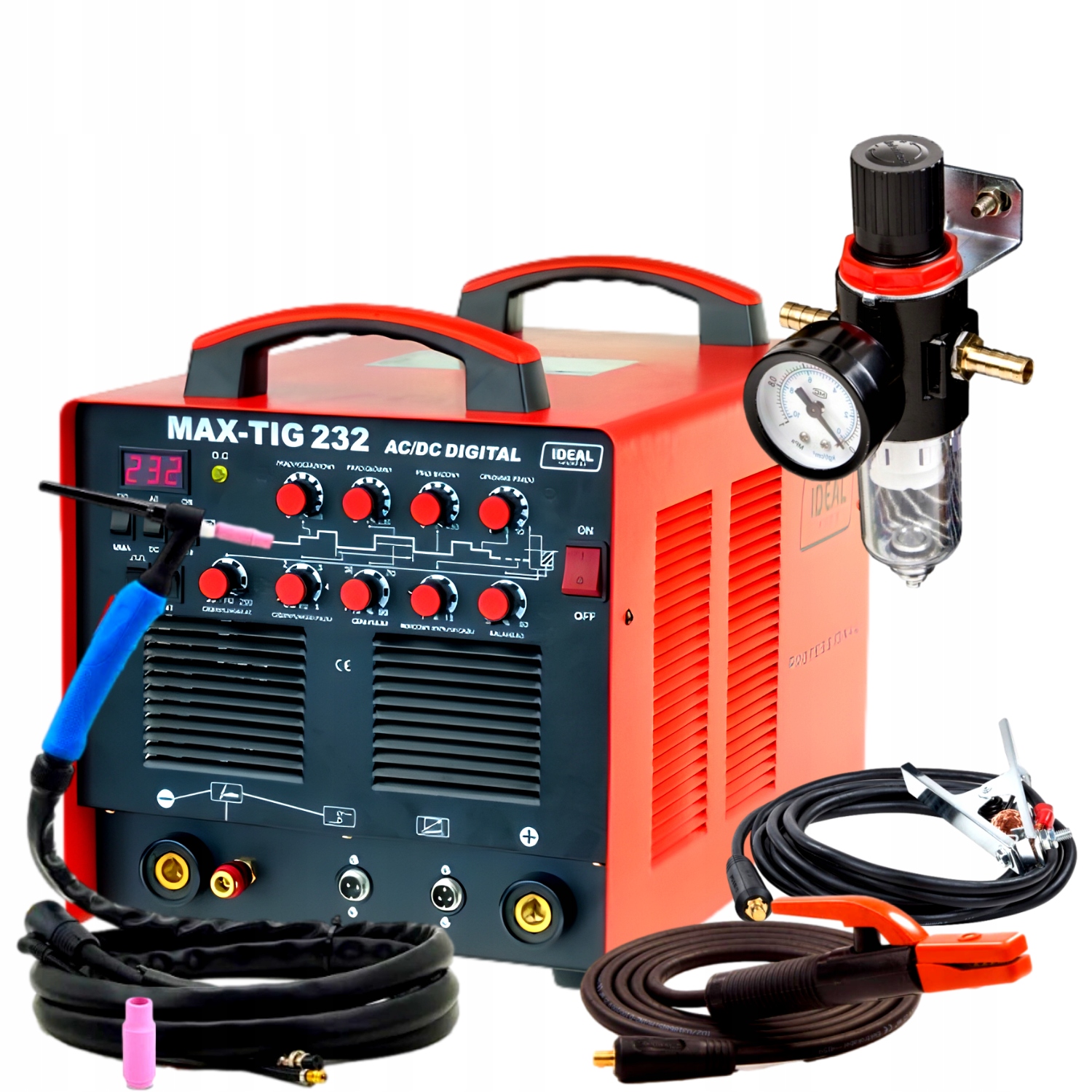 IDEAL SPAWARKA INWERTOROWA MAX TIG 232 REDUKTOR