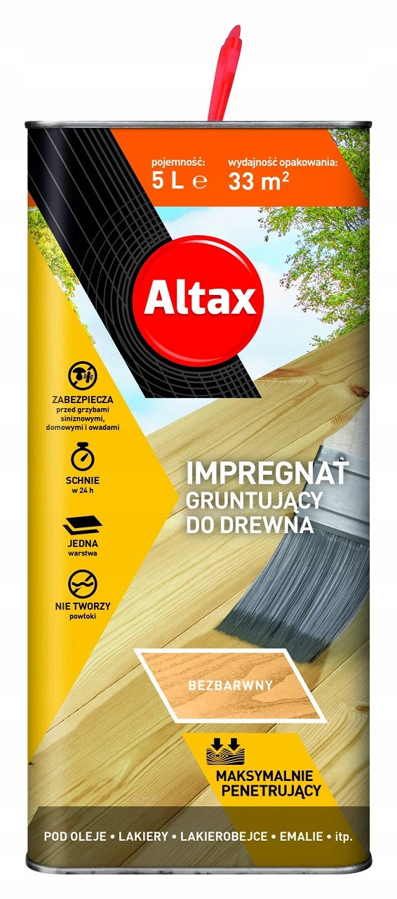 

Altax Impregnat Do Drewna Gruntujący Penetrin 5L