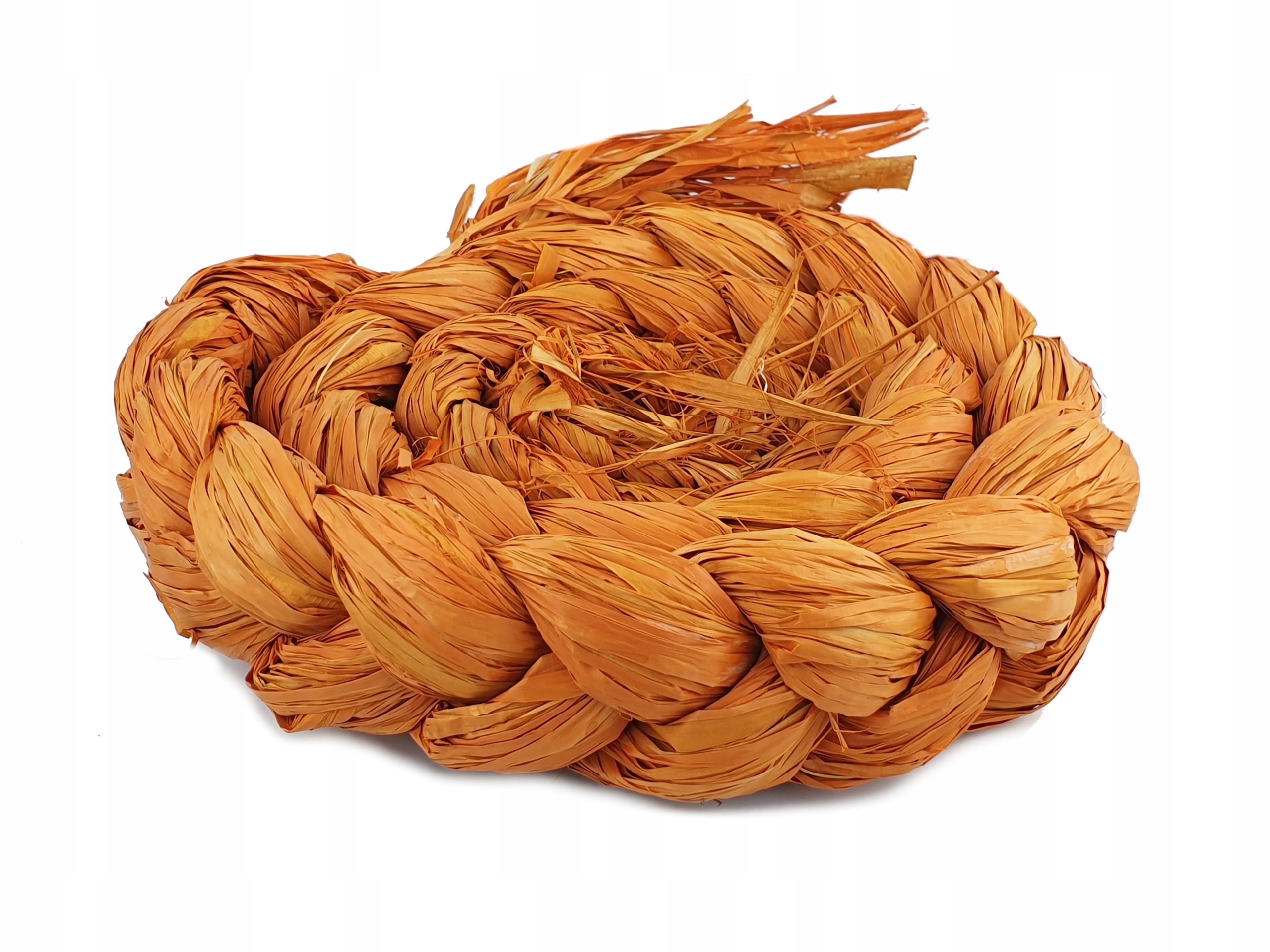 

Rafia Sznurek Wstążka w warkoczu 250g pomarańczowa