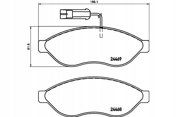 Textar Brzdové Destičky Fiat Přední Ducato 06- Nabíječka 1200- Asistent řidiče #28