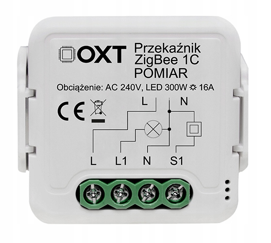 

Mini Sterownik 1 kanałowy Pomiar ZigBee Tuya