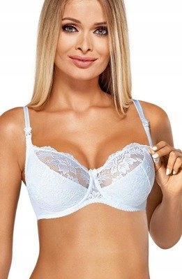 Podprsenka na kojení PariPari Jasmine bílá, měkká, bez kostic