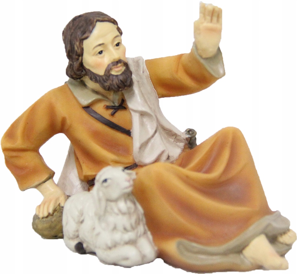 

Owczarz leżący z barankiem- 4,0cm wys. do fig. 7cm