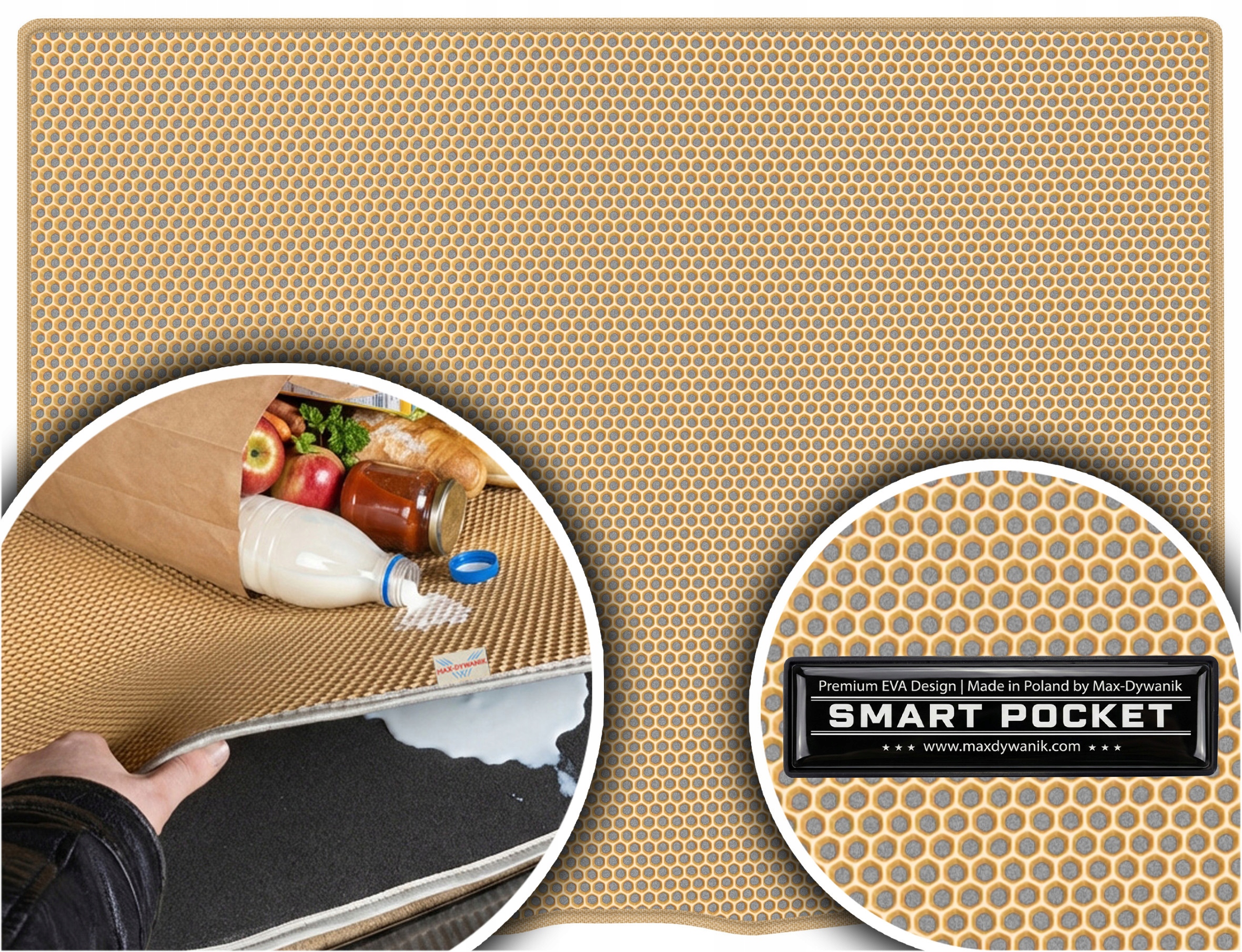 Mercedes B-Klasa W247 Minivan 2019 Vložka do batožinového priestoru Eva Smart Pocket Béžová