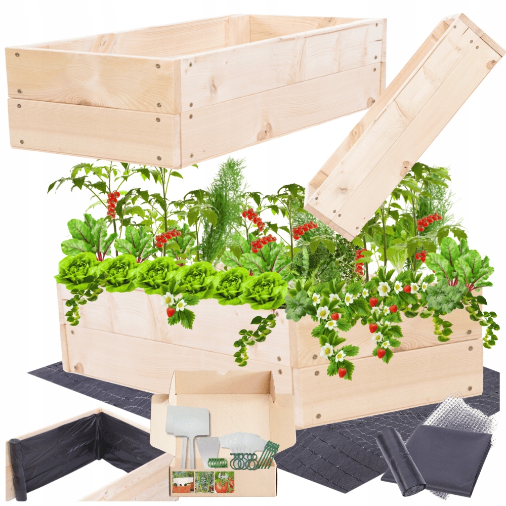 Vyvýšená skříň zeleninová zahrada pařeniště květináč záhon18x100x60