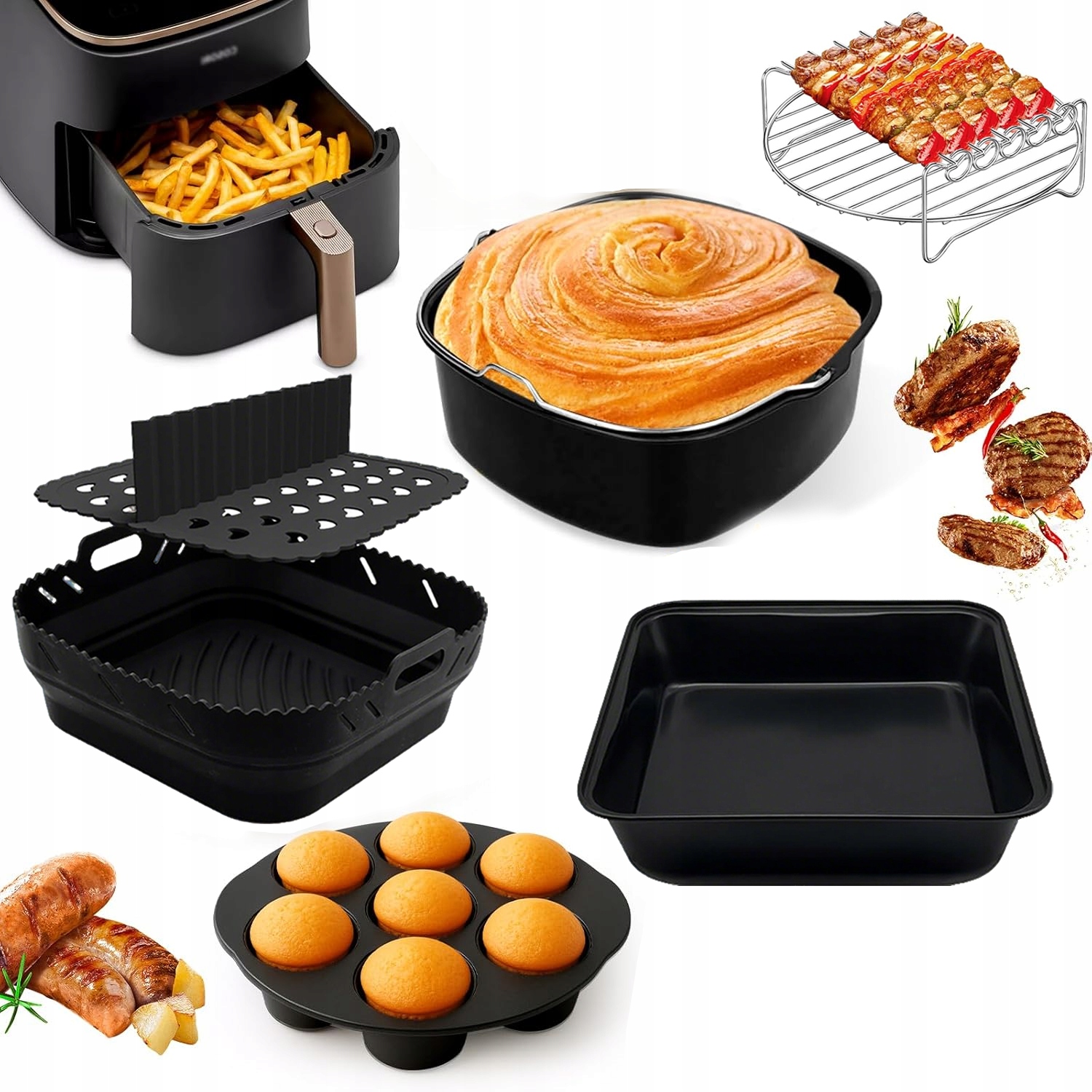 Akcesoria Do Frytkownicy Cosori Air Fryer Zestaw 11 Elementów