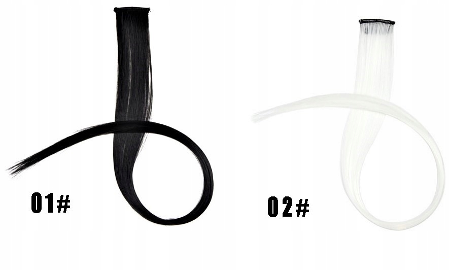 Doczepiane włosy CLIP IN PASEMKA kolorowe ombre Kolor włosów inny