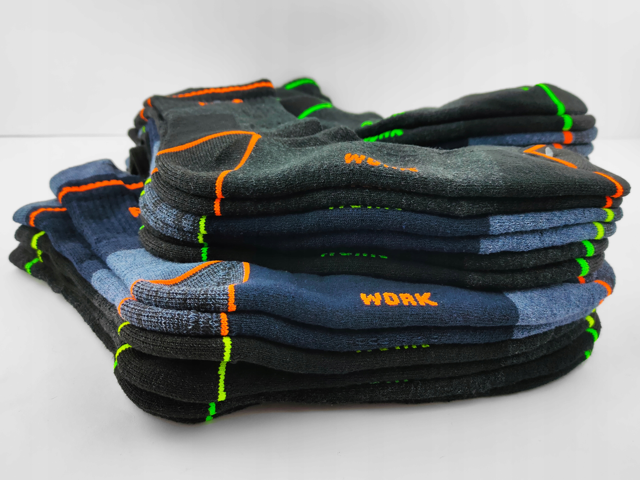 ~9 PAR Skarpety Robocze WORK MOCNE ANTYBAKTRYJNE + Marka Ortho-Plus