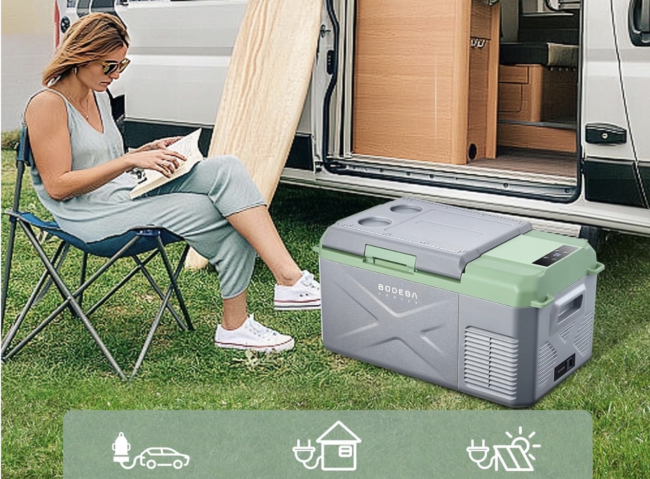 Przenośna lodówka z trybami MAX i ECO 17L AAOBOSI szara 60x33,4x32,4 cm Marka inna marka