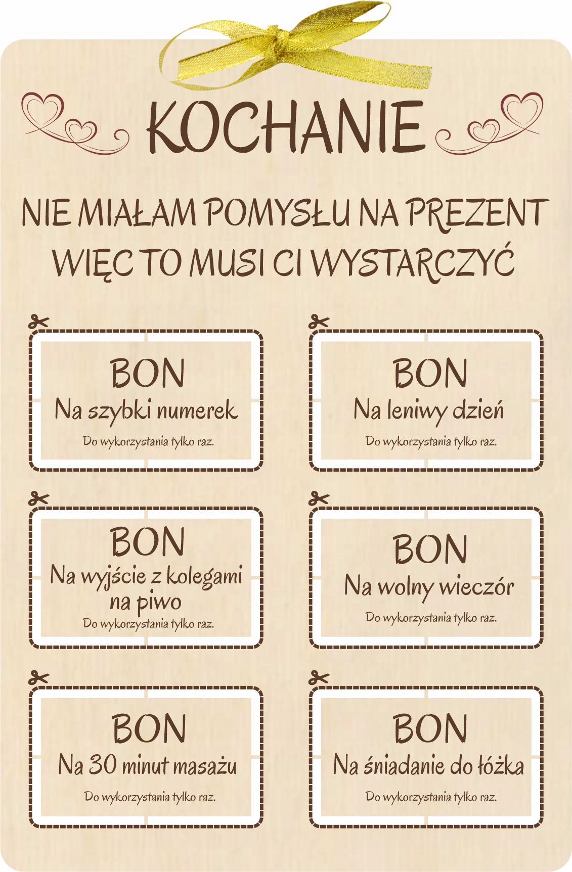 

Prezent Na Walentynki Dla Niego Śmieszne Bony
