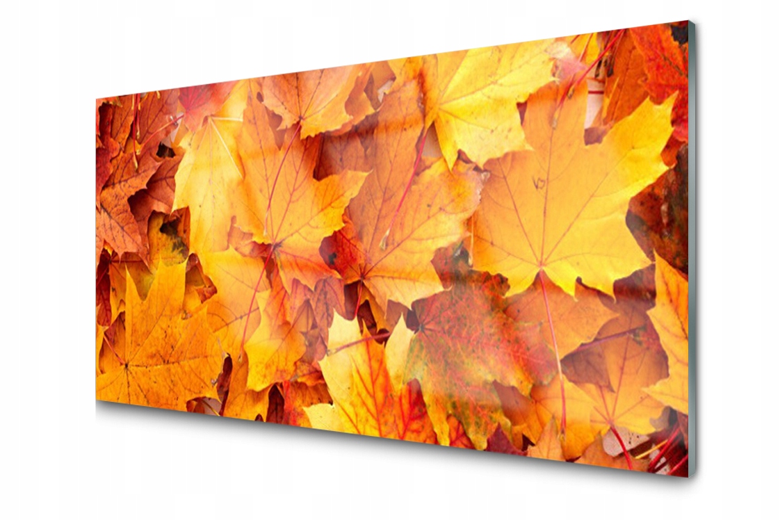 

Panel szklany Płytka Liście Jesień Złote 140x70