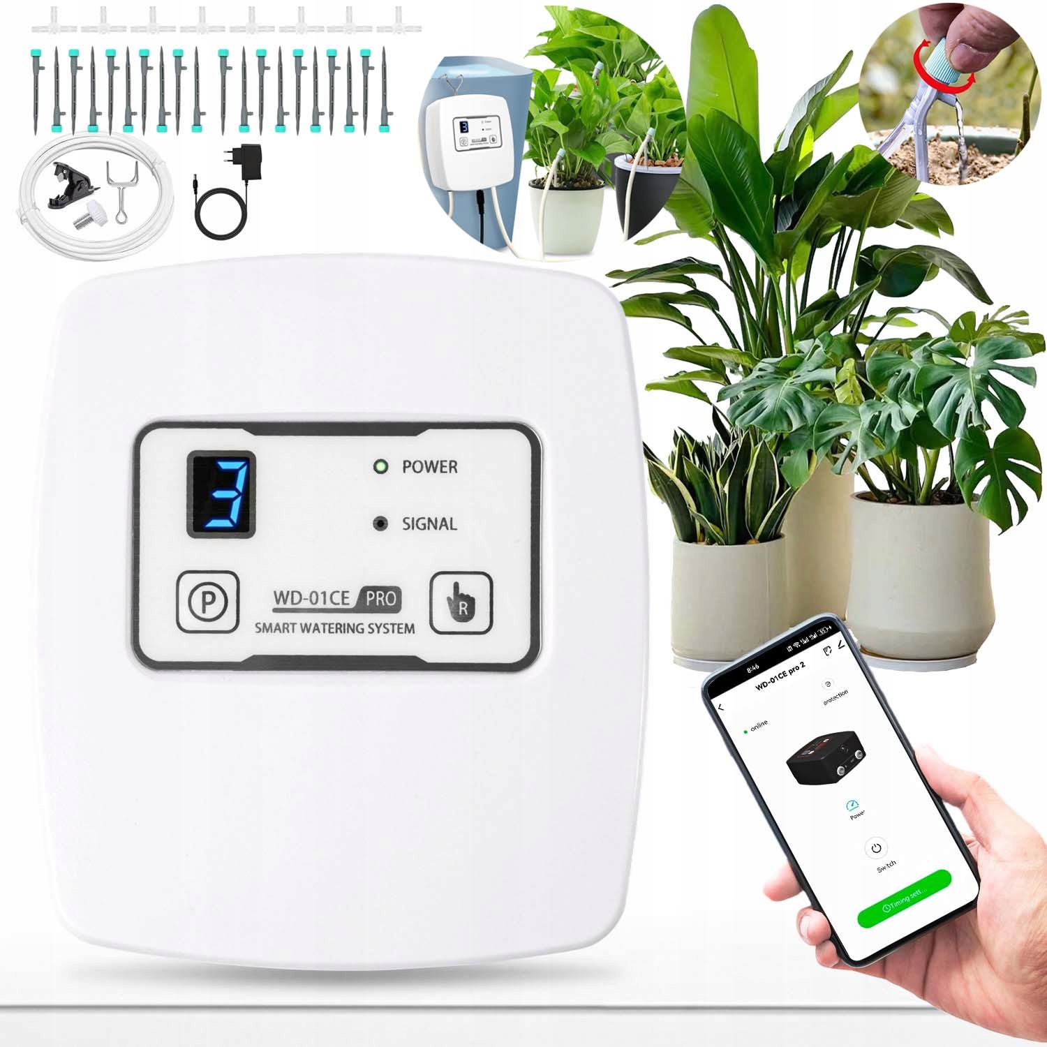 Zahrada Automatické Zařízení Na Zavlažování Rostlina Nástroj Pro Zavlažování