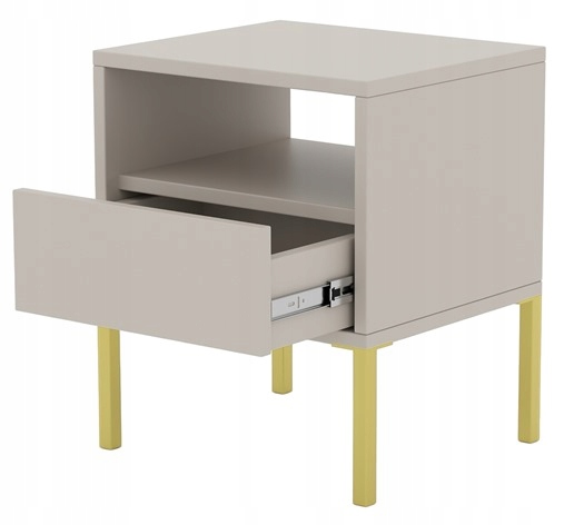 Skriňa Nočný stolík Eryne moderná polica kašmír zlaté nožičky kovové